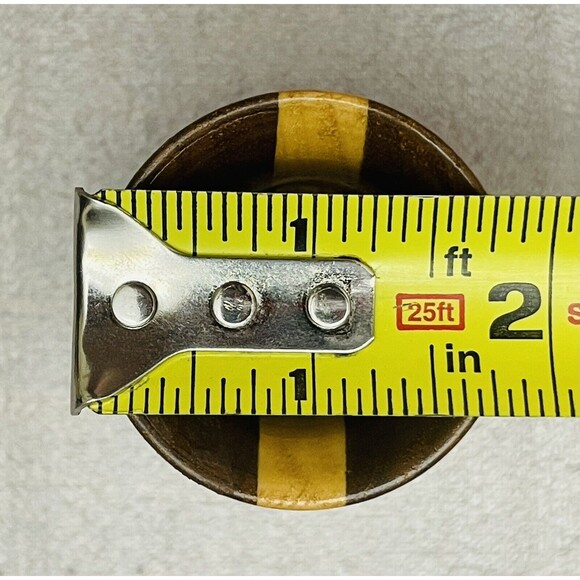 Purely Appalachia Wooden Vase Two Wood Tone Handcrafted 2.25” Authentic Heritage - Picture 6 of 8